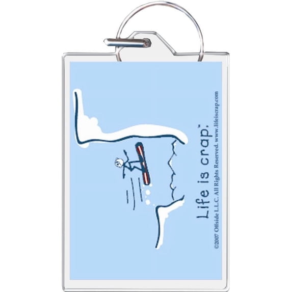 Life Is Crap - Snowboarding Keychain