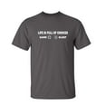 thumbnail image 1 of Life Is Full Of Choices Sarcastic Humor Graphic Novelty Funny Tall T Shirt, 1 of 5