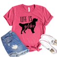 thumbnail image 1 of Life Is Golden T-shirt Paw Lover Shirt Women's Doggy Tee Retriever Tshirt Dog Mom Gift Animal Rescue Shirts, 1 of 3