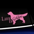 thumbnail image 1 of Life Is Golden - Vinyl Decal - Choose Color - [PINK], 1 of 1