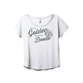 thumbnail image 1 of Life Is Golden With My Doodle Women's Fashion Slouchy Dolman T-Shirt Tee Heather White 3X-Large, 1 of 3