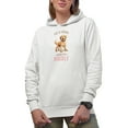 thumbnail image 1 of Life Is Golden with My Doodle Quote with Cute Dog Art Merch Gift, White Hooded Sweatshirt or Hoodie, Small, 1 of 5