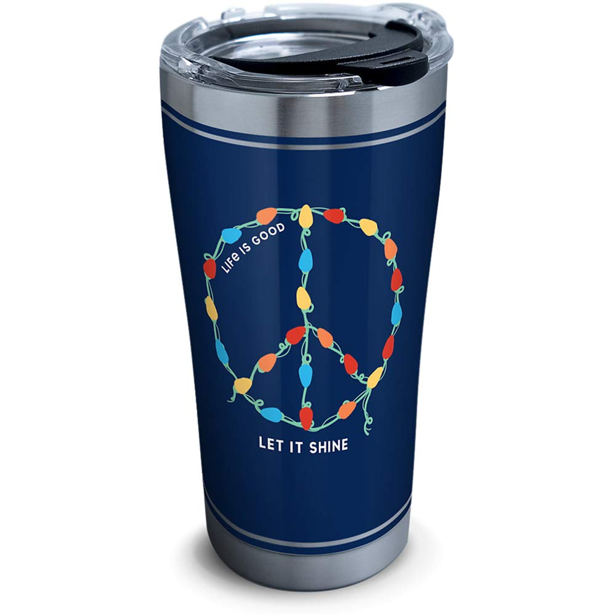 Life Is Good Let It Shine 20 oz Stainless Steel Tumbler with Lid