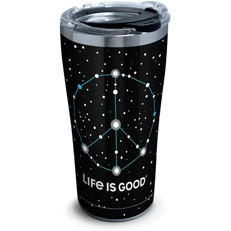 Life Is Good Peace Out 20 oz Stainless Steel Tumbler with lid 