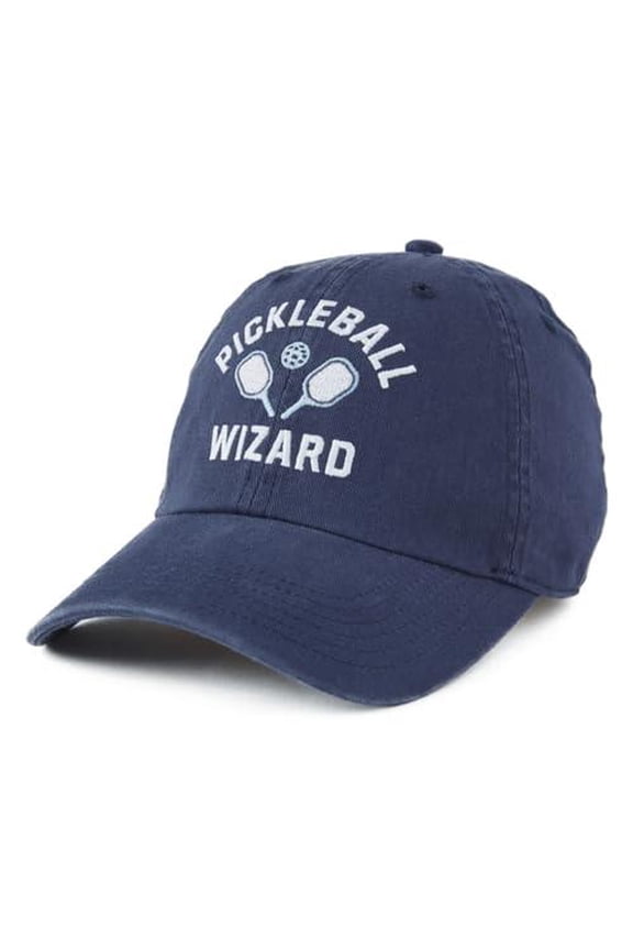 Pickleball Wizard Cap Darkest Blue Cotton Hat