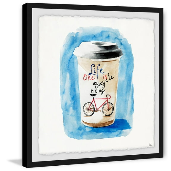 Life Is Like Riding a Bicycle Framed Painting Print
