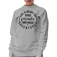 thumbnail image 1 of Life Is Meant for Good Friends and Great Adventures, Heather Grey Crewneck Sweatshirt, Medium, 1 of 2
