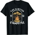 thumbnail image 1 of Life Is Really Good Around The Campfire Camping Shirt T-Shirt, 1 of 3