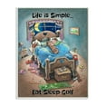 thumbnail image 1 of Life Is Simple Funny Golf Cartoon Sports Design Wall Plaque Art by Gary Patterson, 1 of 6