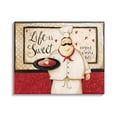 thumbnail image 1 of Life Is Sweet Enjoy Every Bite Phrase Food & Beverage Graphic Art Gallery Wrapped Canvas Print Wall Art, 1 of 7