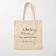 thumbnail image 1 of Life Is The Flower For Which Love Is The Honey Cotton Tote Bag Canvas Tote Bag, Family Gift For Mother, Her, 1 of 2