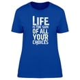 thumbnail image 1 of "Life Is The Sum..." Phrase T-Shirt Men -Image by Shutterstock, Male x-Large, 1 of 2