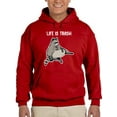thumbnail image 1 of Life Is Trash Hoodie Men -Smartprints Designs, Male Large, 1 of 4