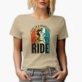 thumbnail image 1 of Life Is a Beautiful Ride with Cyclist or Biker, Tan T-Shirt, Medium, 1 of 5