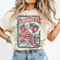 thumbnail image 1 of Life Is a Gamble Shirt, Retro Tattoo Style Tee, Cowgirl Strawberry Card T-Shirt, Vintage Western Graphic Tee, 1 of 5