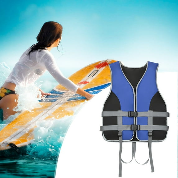 Life Jacket Adult for Outdoor Water Sports,Watersport Buoyancy Swim Vest Women's Men's Adjustable Straps Safety Jacket Great for Fishing Watersports,Boating,Swim,Other Water Sports