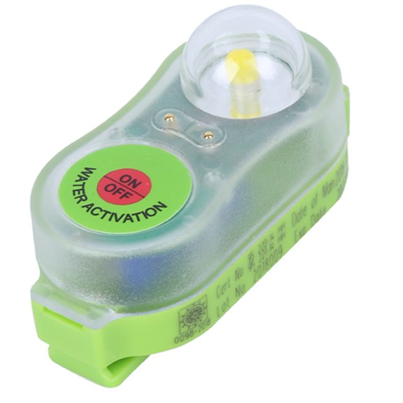 Life Jacket Light JHYD-I LED Seawater Activated Lithium Battery Flashlight for Personal Flotation Devices (Cyan)