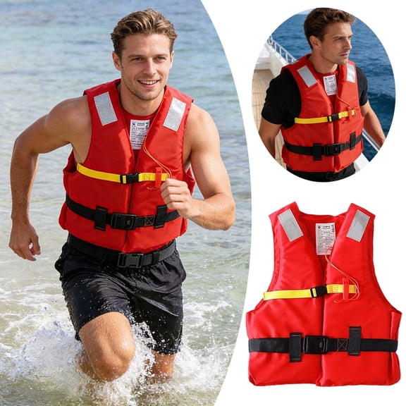 Life Jacket Paddle Vest; Coast Guard Approved Type III PFD Life Vest Flotation Device; Jet ski, Wakeboard, Hardshell Kayak Life Jacket; Ideal Extra Vest for Pontoon Boat