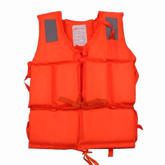 Life Jacket for Adults Basic Universal Foam Life Vest Preserver (PFD) in Orange