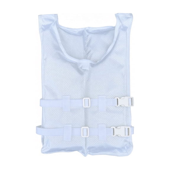 Life Jackets for Adults, Foldable Buoyancy Vest Lightweight Double Buckle Flotation Aid for Paddleboarding Surfing Canoeing (White)
