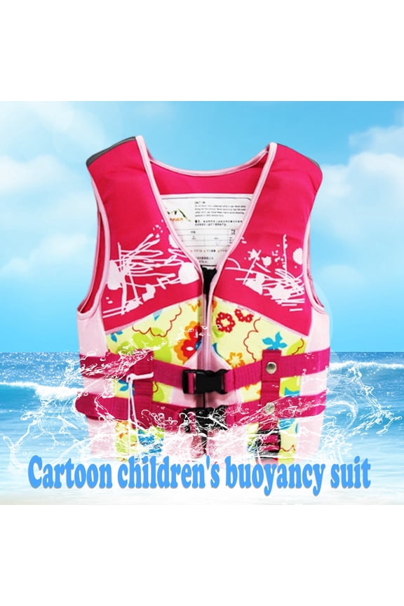Life Jackets for Kids Cartoon Print Swimwear Life Vest Style Save Bathing Suit for Kids Pool Beach Outdoor Summer Water Play Life Jackets