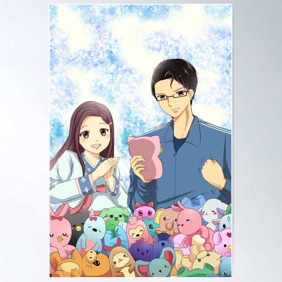 Life Lessons From A Ufo Catcher: Kenny And Somi (Blue Bg) Poster Wall Art, Modern Wall Decor For Living Room Bedroom, 16x24 UNFRAMED