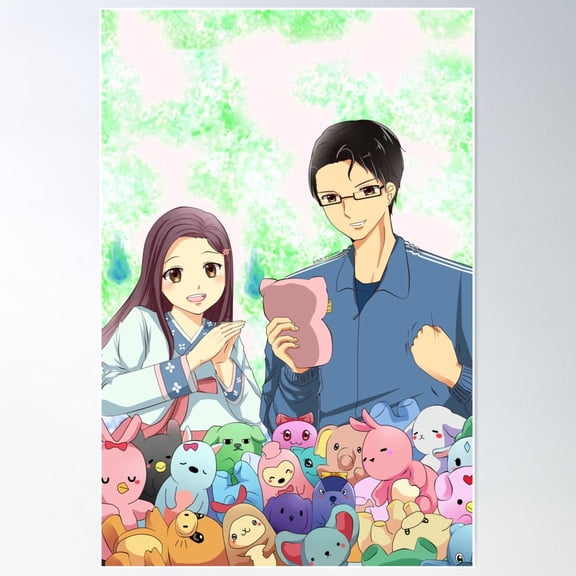 Life Lessons From A Ufo Catcher: Kenny And Somi (Green Bg) Poster Wall Art, Modern Wall Decor For Living Room Bedroom, 8x12 UNFRAMED