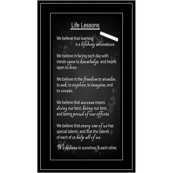 Life Lessons by  Trendy Decor 4U Print Wall Art Wood Multi-Color
