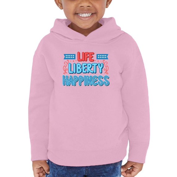 Life Liberty Happiness Neon Hoodie Toddler -Image by Shutterstock, 5 Toddler