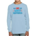 thumbnail image 1 of Life Liberty Happiness Neon Long Sleeve Toddler -Image by Shutterstock,  5 Toddler, 1 of 4