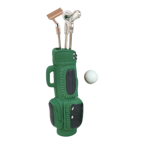 Life Like Golf Set Scene Setting Props With Golf Club Miniature Accessories For Kids Interactive Fun Doll House Decors