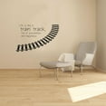 thumbnail image 1 of Life Is Like A Train Track, Full Of Possibilities And Happiness Train Track Vinyl Wall Art Sticker Decal Décor Home Room Kids Room Boys Girls Room Train Lover Living Room Decoration Size (24x40 inch), 1 of 3
