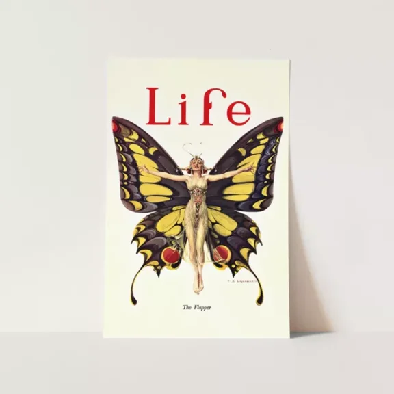 Life Magazine The Flapper 1922 Butterfly Women Girls 1920 Wall Art Poster Print Home Decor Office Wall Art