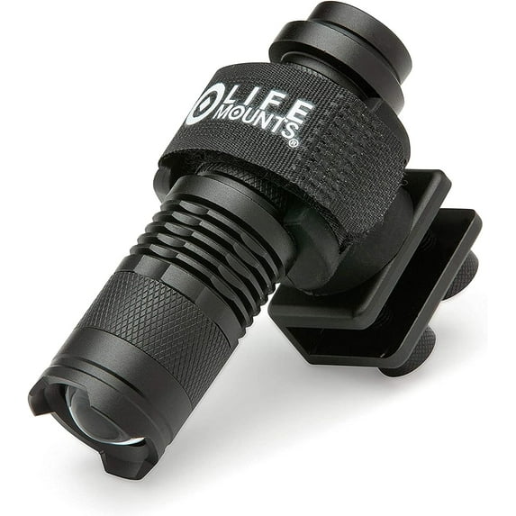 Life Mounts - LED Helmet Mounted Light - Stay Safe and Light Your Way - White Light