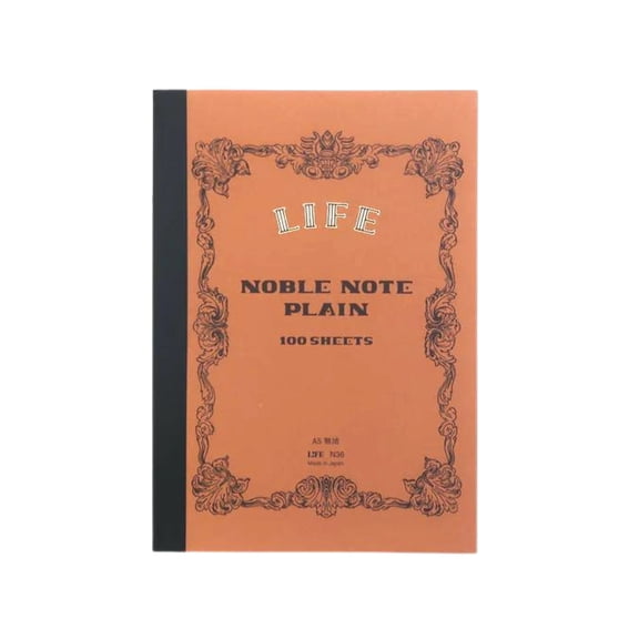 Life Noble Notes Bound On Side Stitched Notebooks: 6 in x 8 in. (Brown Cover, Blank Pages)