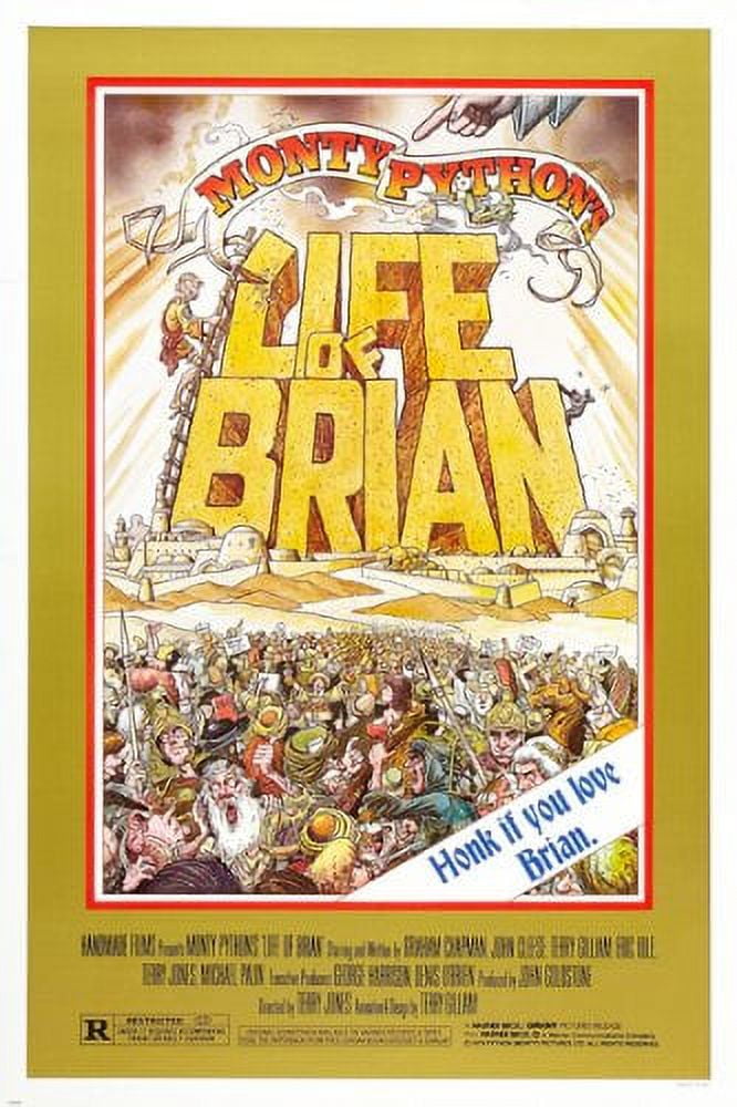 Life Of Brian Monty Python Movie Poster Classic British