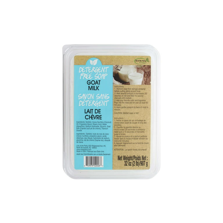 velona 2 LB - GOATS MILK Soap Base SLS/SLES free, Melt and Pour