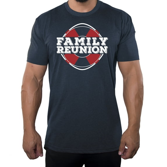 Life Raft- Family Reunion Men's T-shirts - Heather Navy MH200FAM S24 2XL