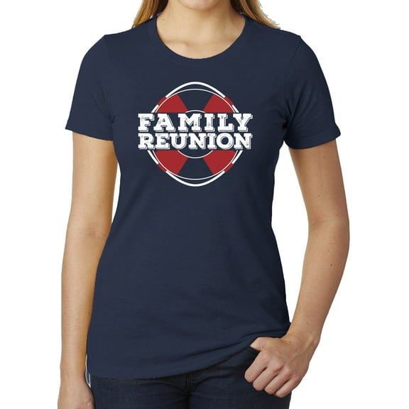 Life Raft- Family Reunion Woman's T-shirts - Heather Navy MH200WFAM S24 2XL
