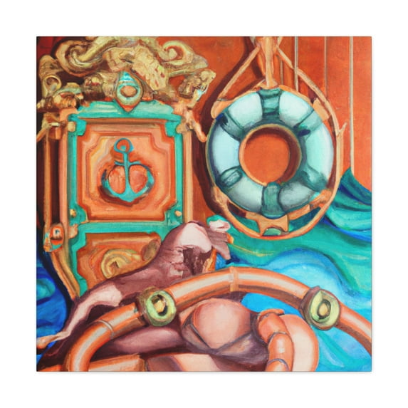 Life Raft Rescue. - Canvas