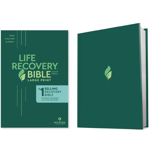 Life Recovery Bible NLT, Large Print (Hardcover)
