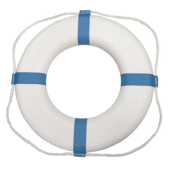 Life Ring 24 In. Diameter, Styrofoam