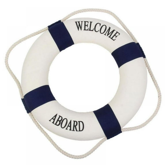 Life Ring Decor Decoration,Nautical Decorative Life Ring Foam Lifebuoy Ornament,Creative Wall Hanging Lifebuoy Decor for Room Bar House Indoor Outdoor Decoration