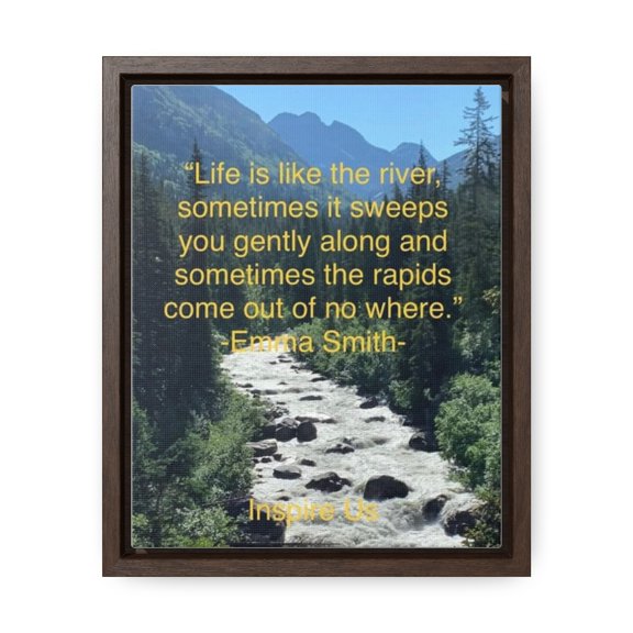 Life River Inspire Gallery Canvas Wraps, Vertical Frame