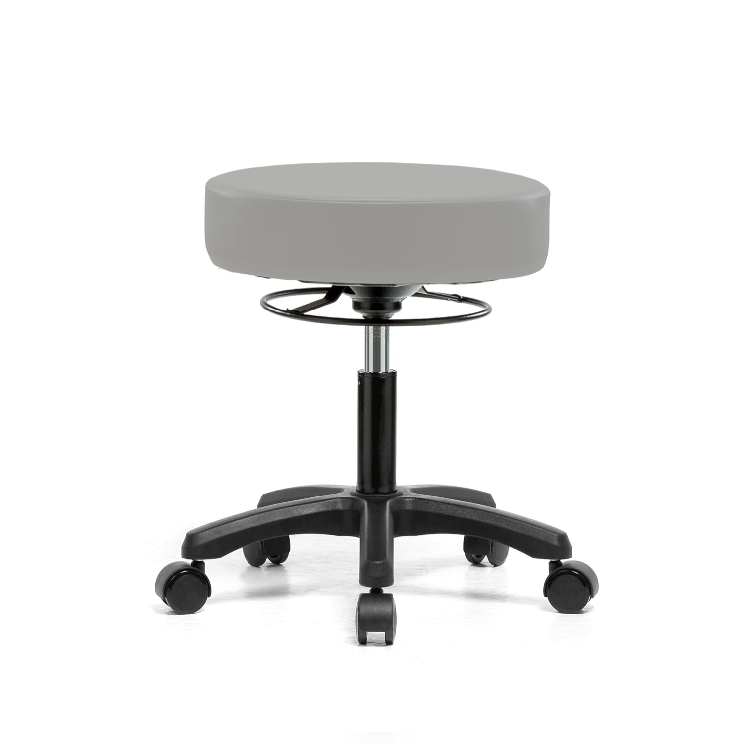 Life Rolling Height Adjustable Stool for Carpet & Linoleum Desk