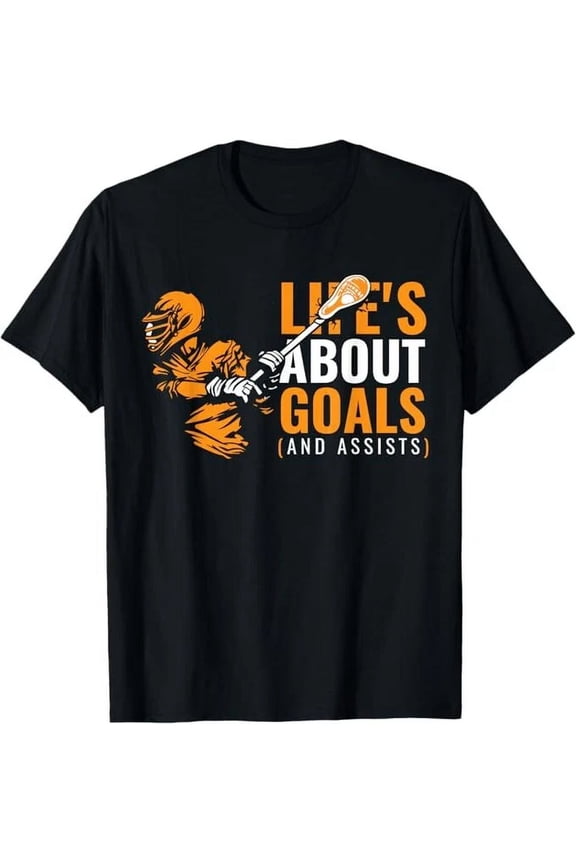 Life'S About Goals Apparel Lax Gear For Player Team Lacrosse T-Shirt