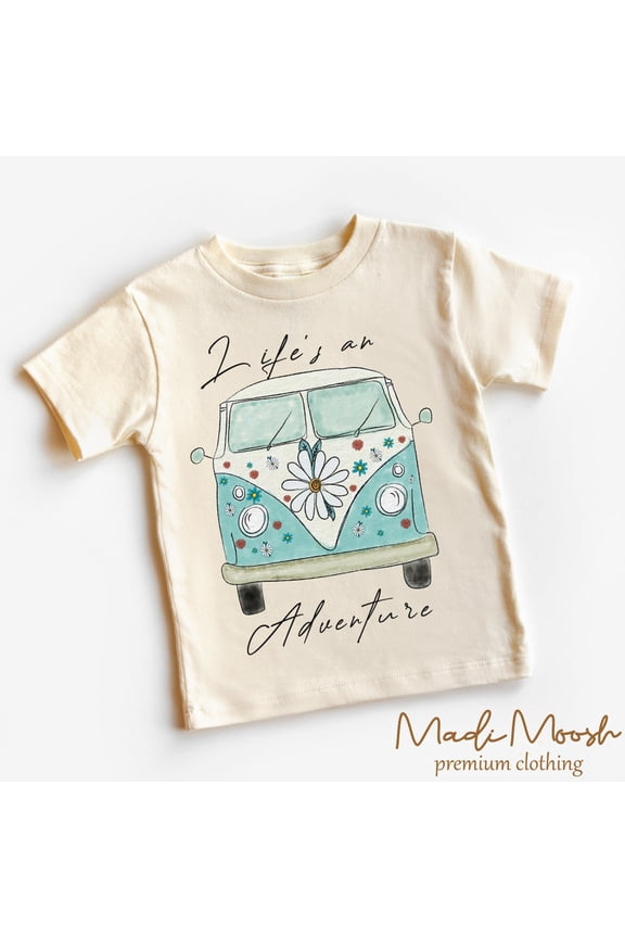 Life'S An Adventure Toddler Shirt, Hiking Outdoors Adventure Kids Shirt TODDLER SHORT SLEEVE TEE BELLA CANVAS 3001T