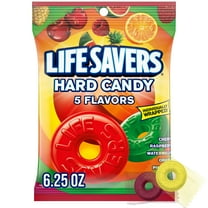 Life Savers 5 Flavors Hard Candy Individually Wrapped Fruit Candies - 6.25 oz Bag