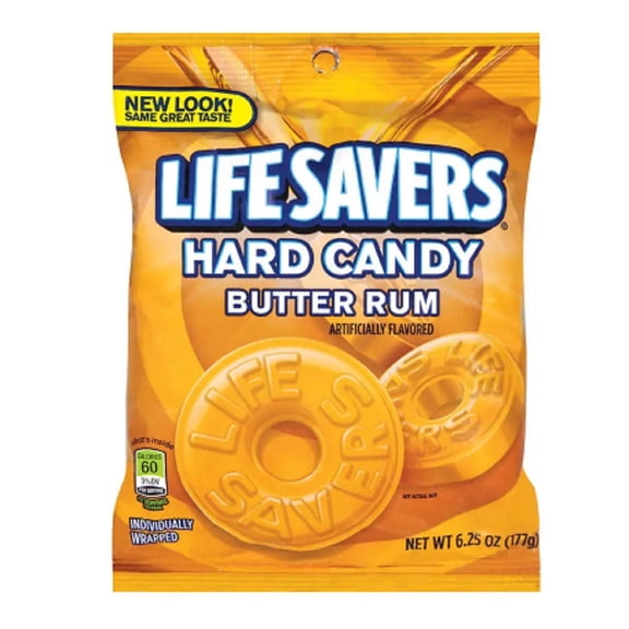 Life Savers Butter Rum Hard Candy Bag, 6.25 Ounce