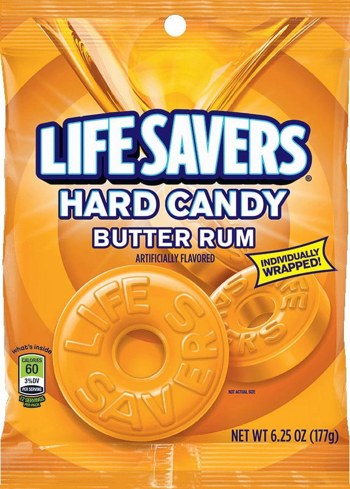 Life Savers Butter Rum Hard Candy Bag, 6.25 Oz